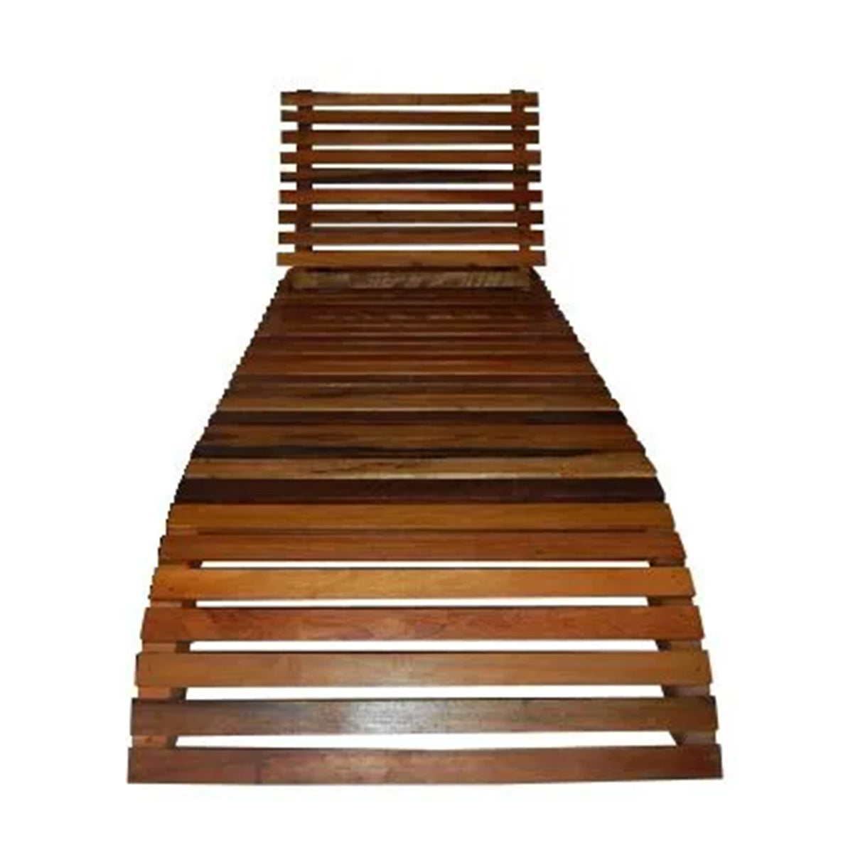 Espreguiçadeira De Madeira Maciça Demolição Penedo Com 03 Estágios De Inclinação