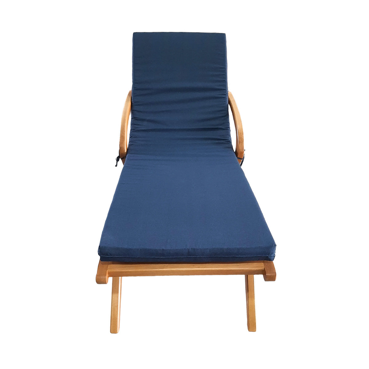 Espreguiçadeira De Madeira Maciça Demolição Trancoso Com Futon De 5 cm Espessura