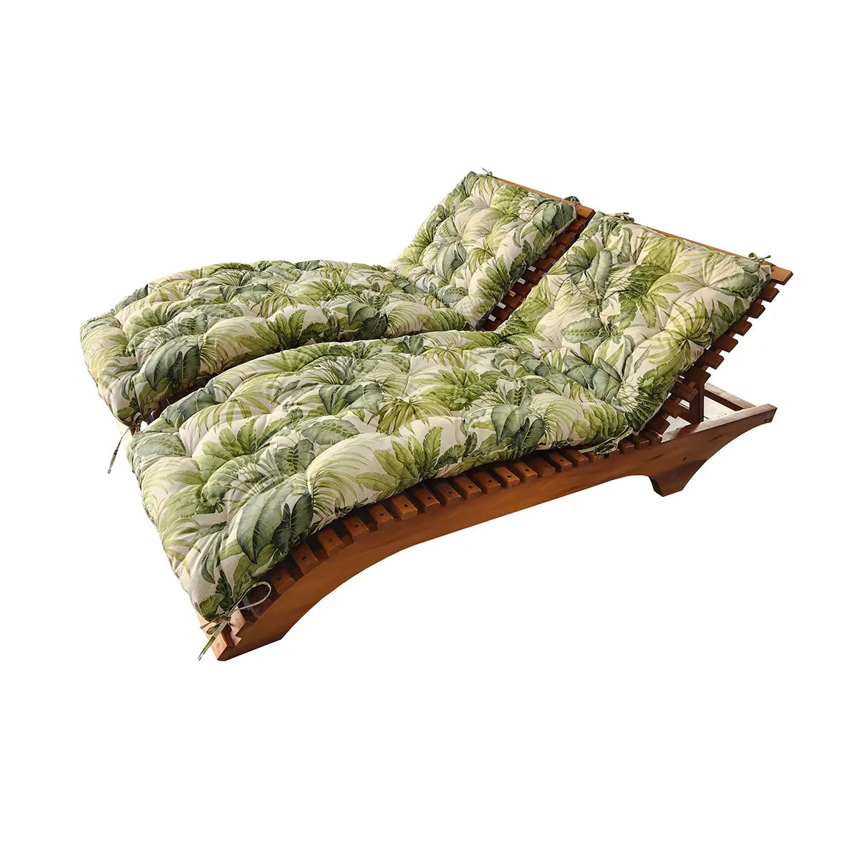 Conjunto Espreguiçadeira De Madeira Maciça Penedo Com Futons Inclusos