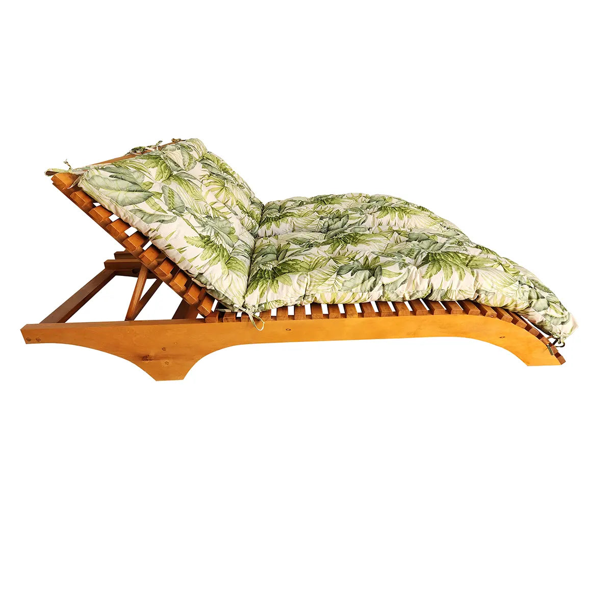 Conjunto Espreguiçadeira De Madeira Maciça Penedo Com Futons Inclusos