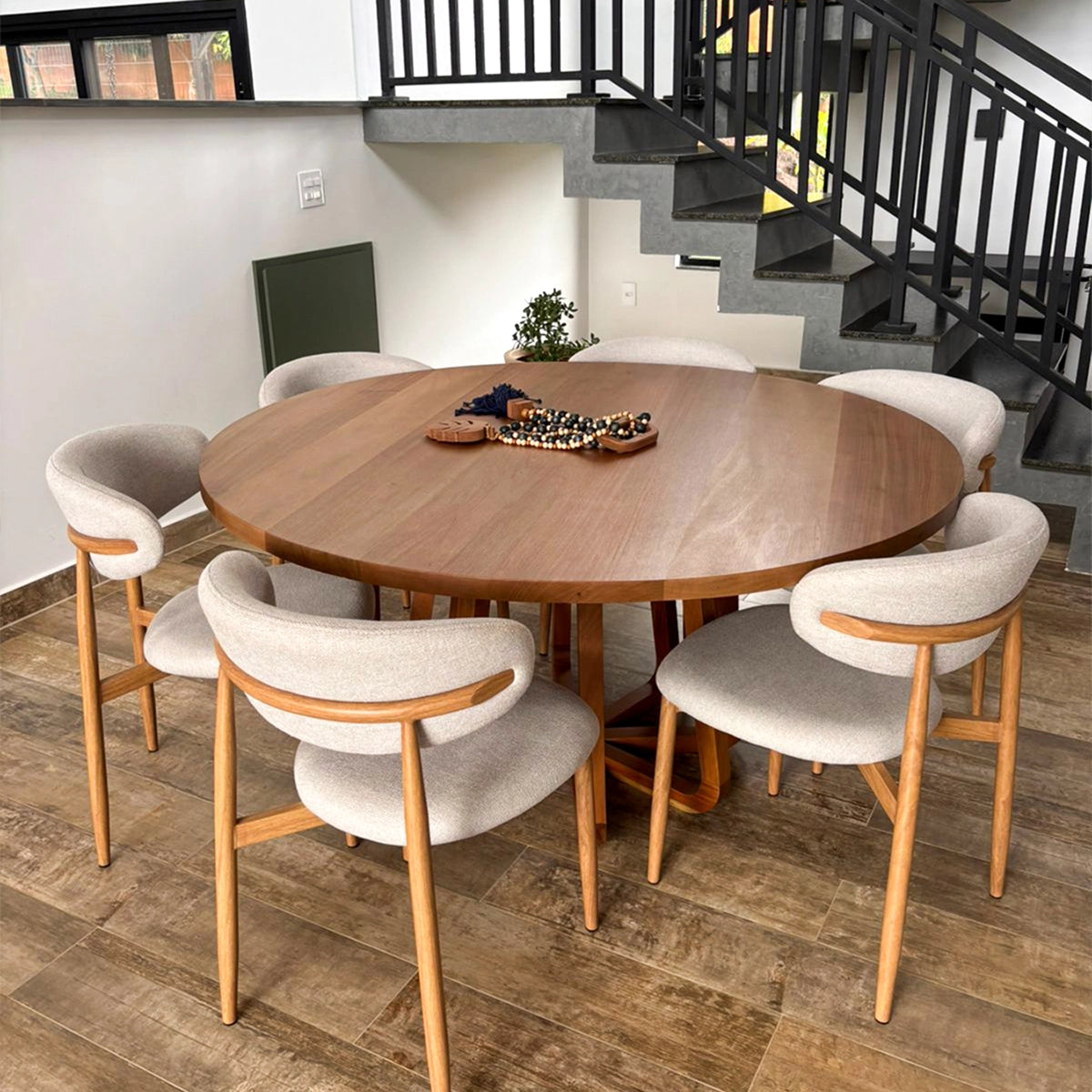 Mesa De Jantar Madeira Maciça Demolição Lótus