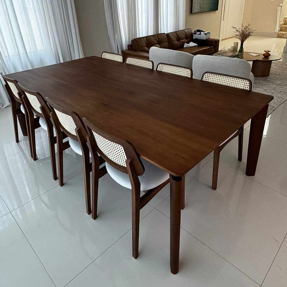 Mesa De Jantar Retangular De Madeira Maciça Demolição Maresias