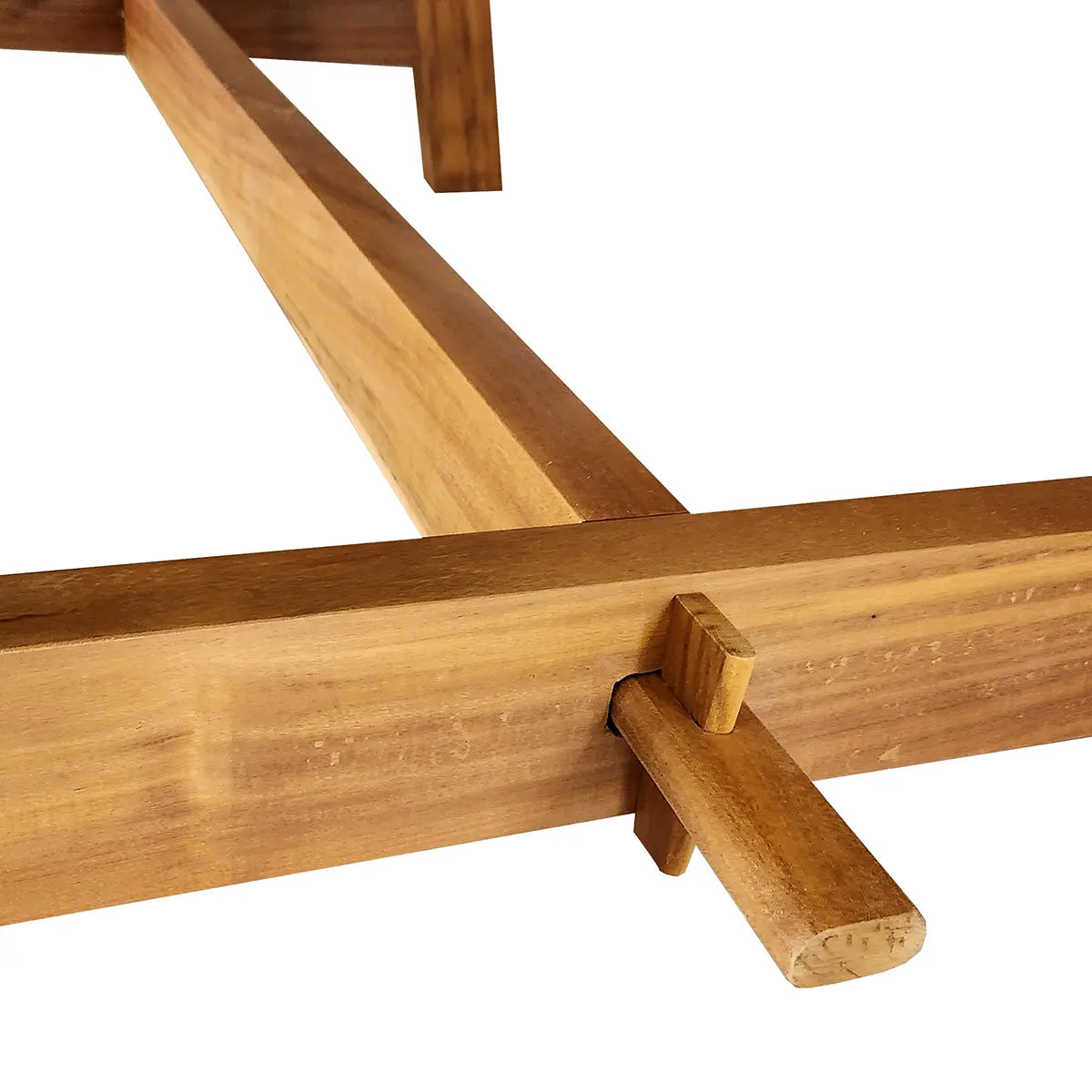 Mesa De Jantar Retangular Madeira Maciça Demolição Cavalete