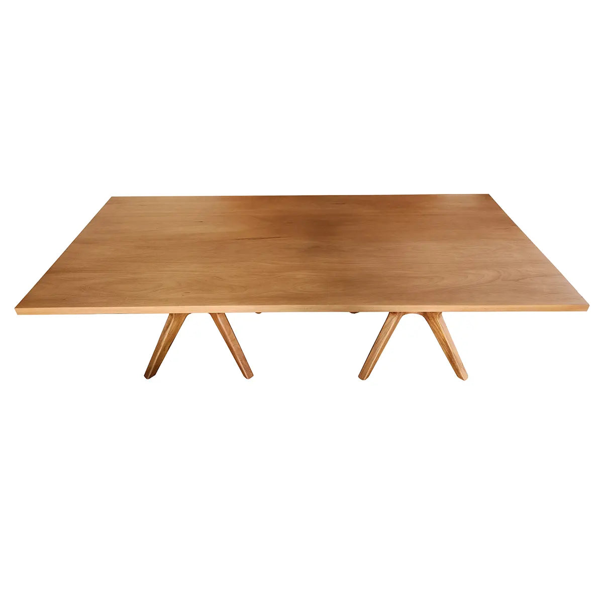 Mesa De Jantar Retangular Madeira Maciça Demolição Praia do Forte Com 2 Bases