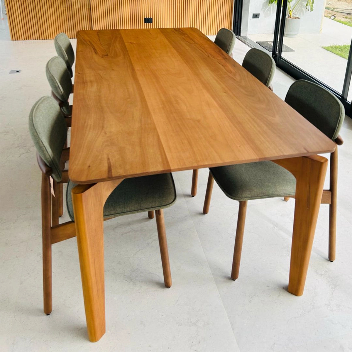 Mesa De Jantar Retangular De Madeira Maciça Demolição Maresias