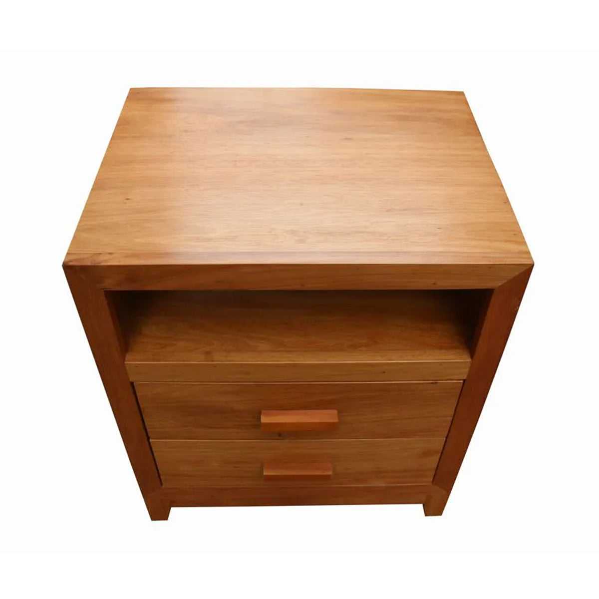 Mesa de Cabeceira Modelo Lagoa Com Nicho Superior