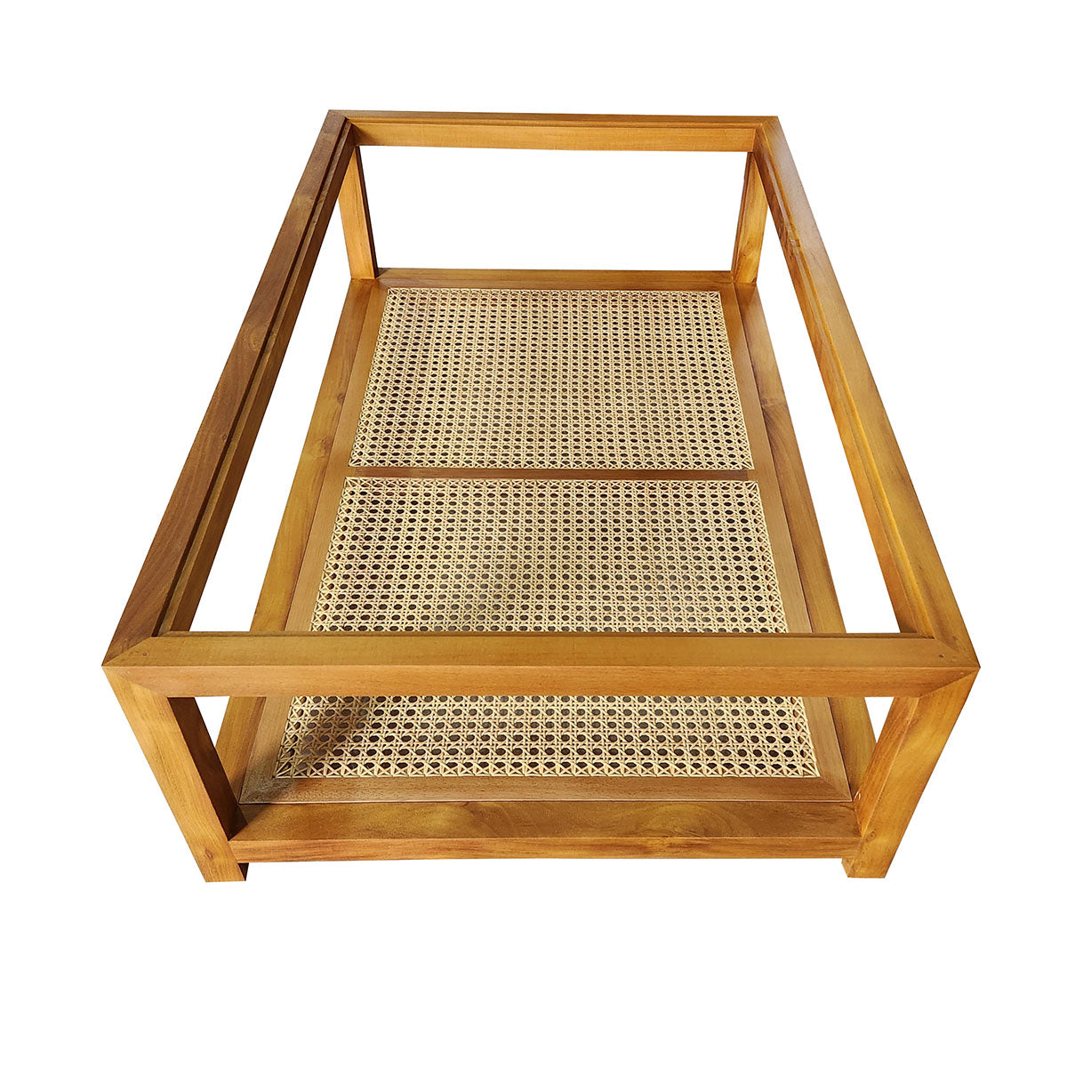 Mesa de Centro Pomerode detalhe Palha Indiana