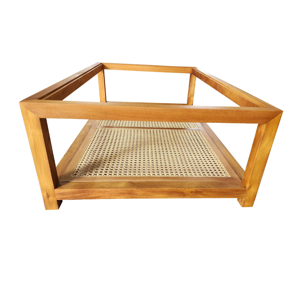 Mesa de Centro Pomerode detalhe Palha Indiana