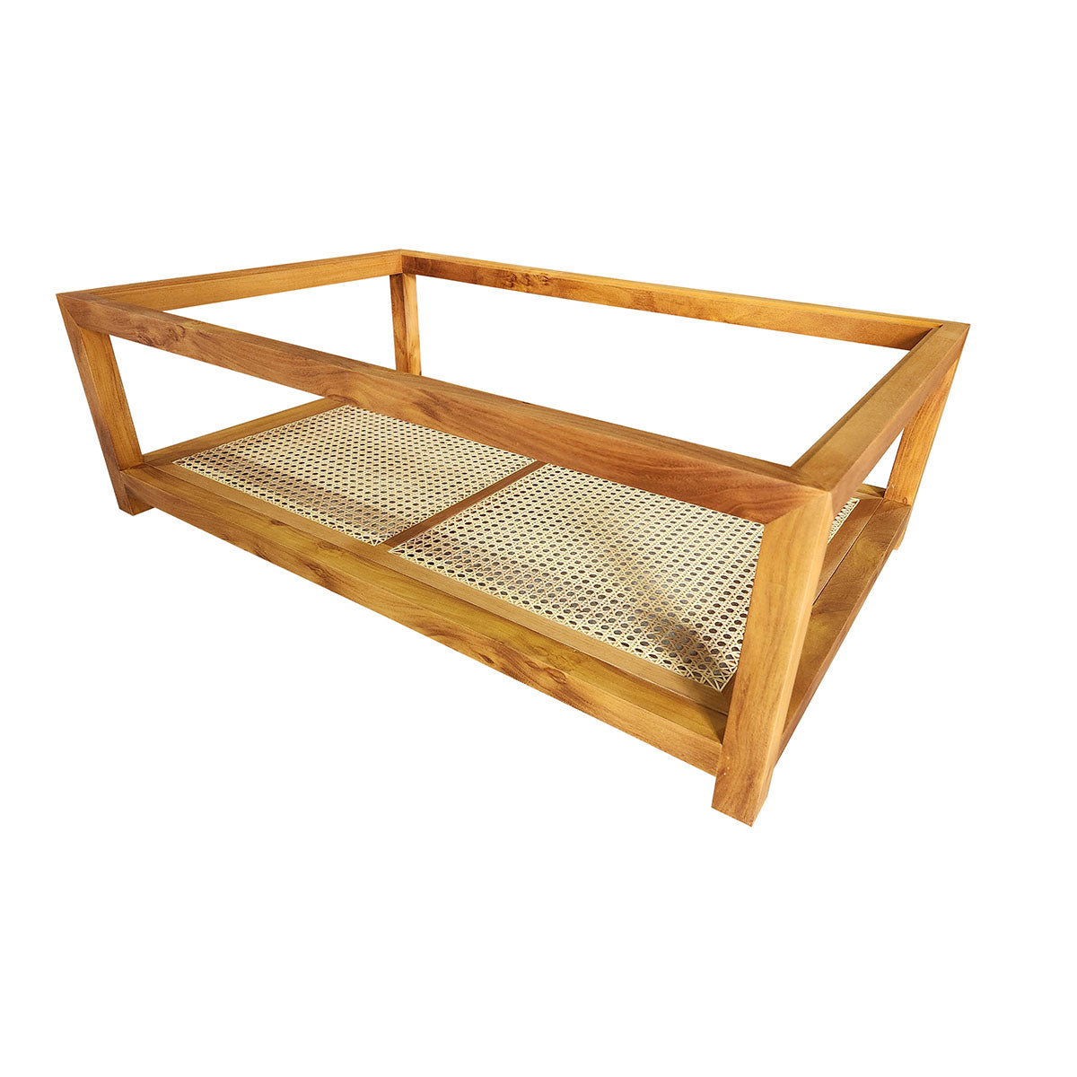 Mesa de Centro Pomerode detalhe Palha Indiana