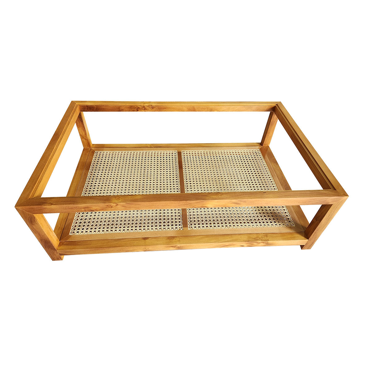 Mesa de Centro Pomerode detalhe Palha Indiana