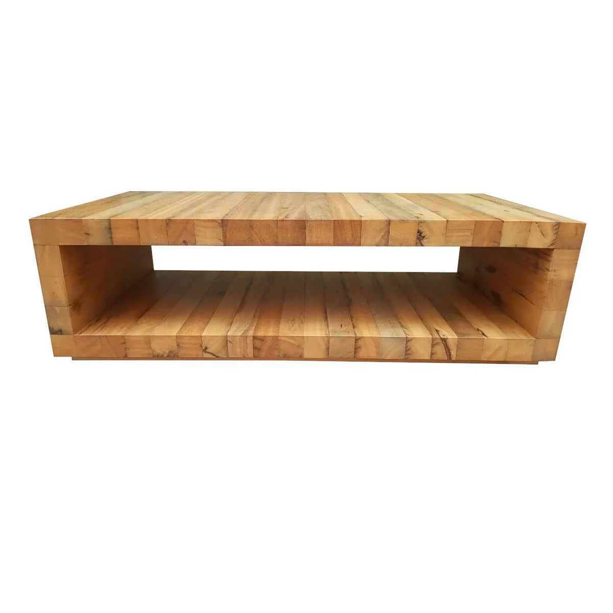 Mesa de Centro de Madeira Maciça Demolição Tora