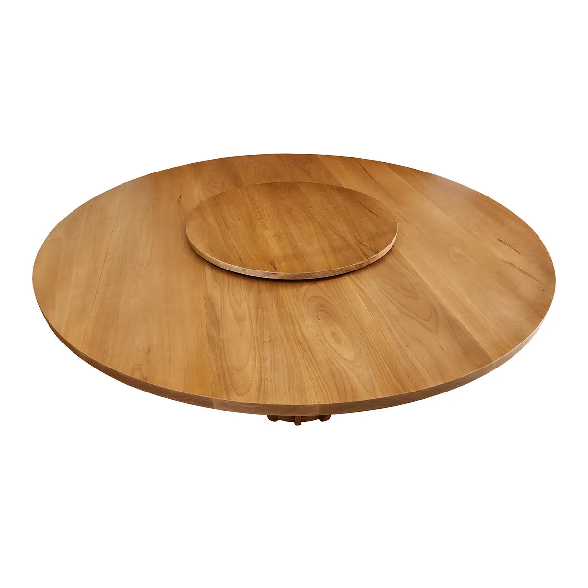 Mesa De Jantar Madeira Maciça Catavento Com Prato Giratório Central