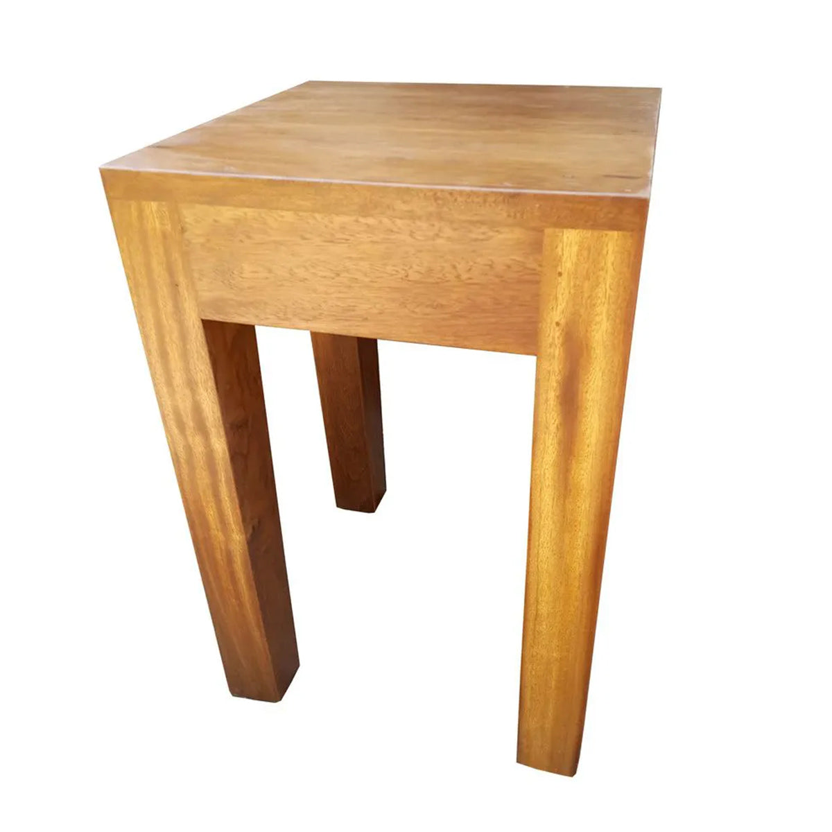 Mesa Lateral Quadrada De Madeira Maciça Demolição Gramado