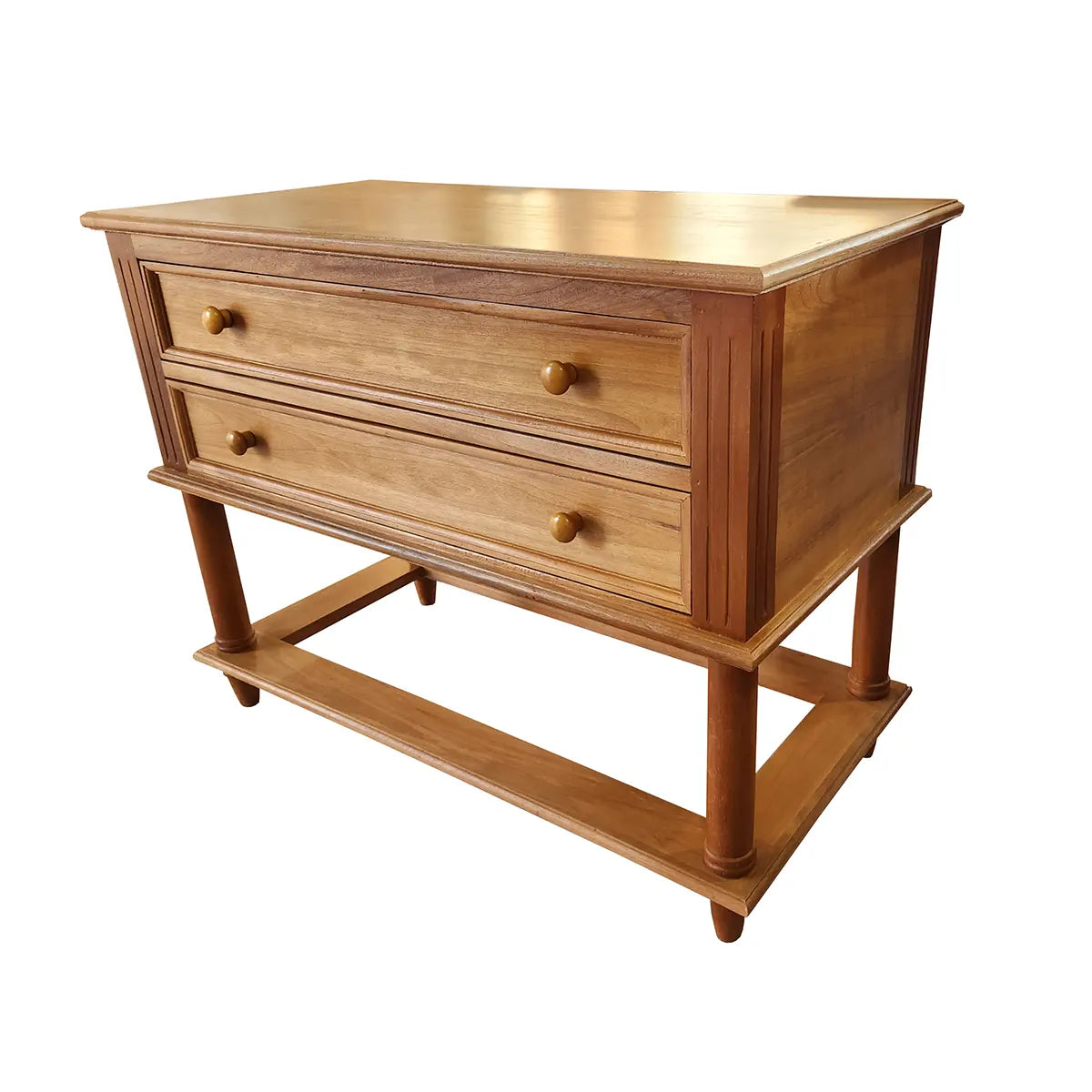 Mesa De Cabeceira Em Madeira Maciça Rio Das Flores