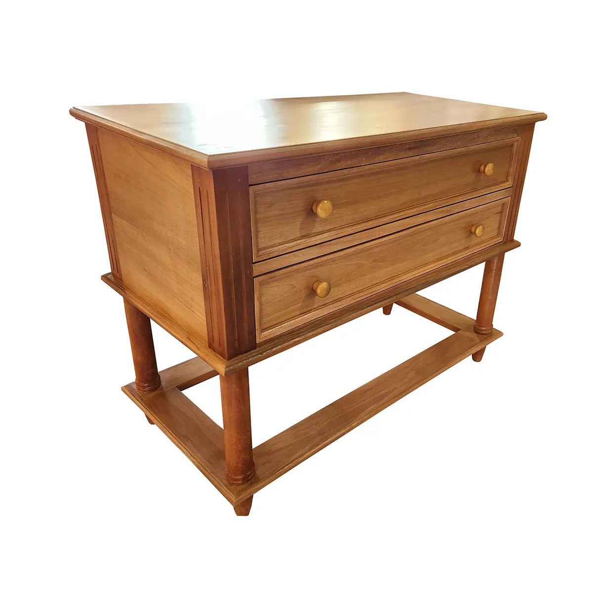 Mesa De Cabeceira Em Madeira Maciça Rio Das Flores