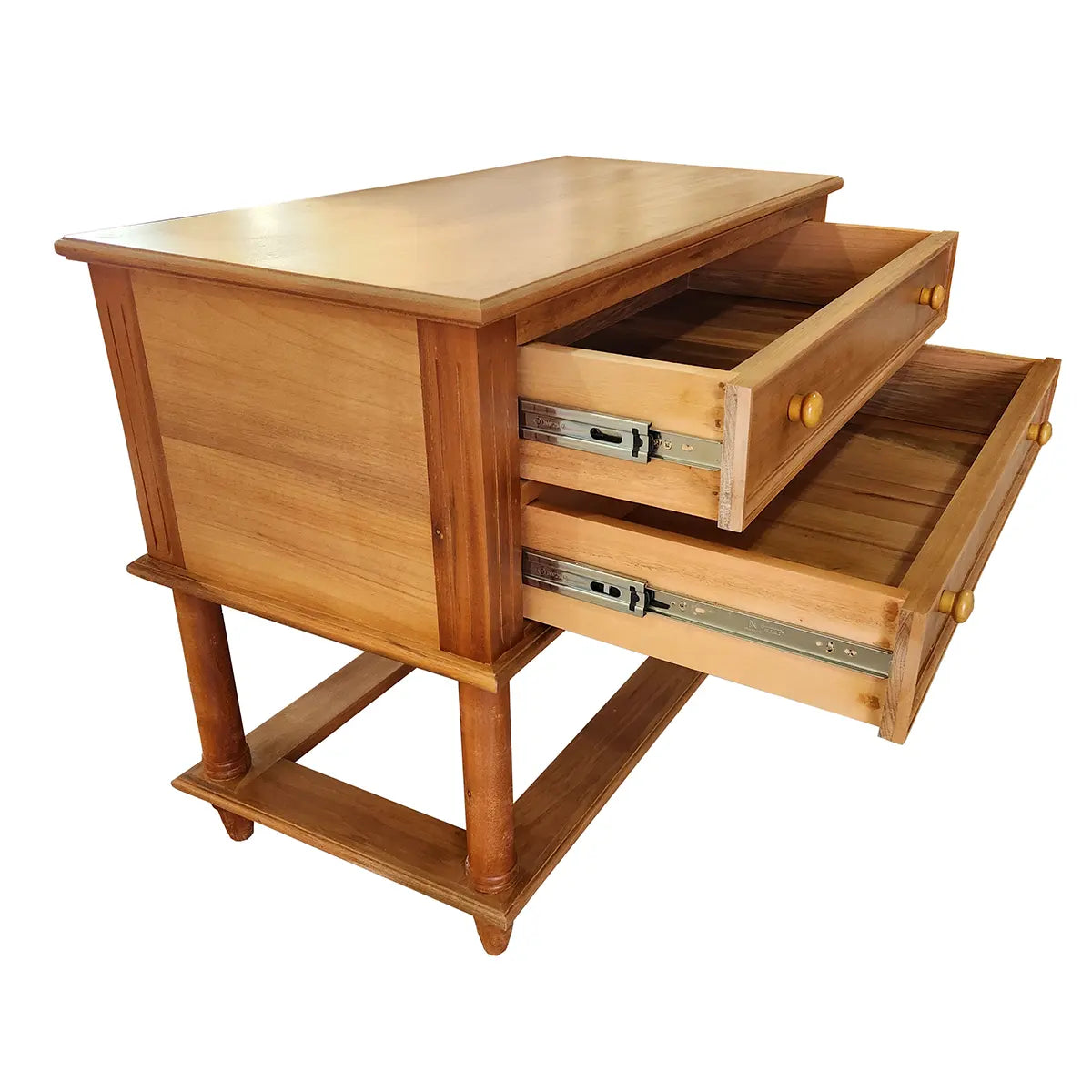 Mesa De Cabeceira Em Madeira Maciça Rio Das Flores