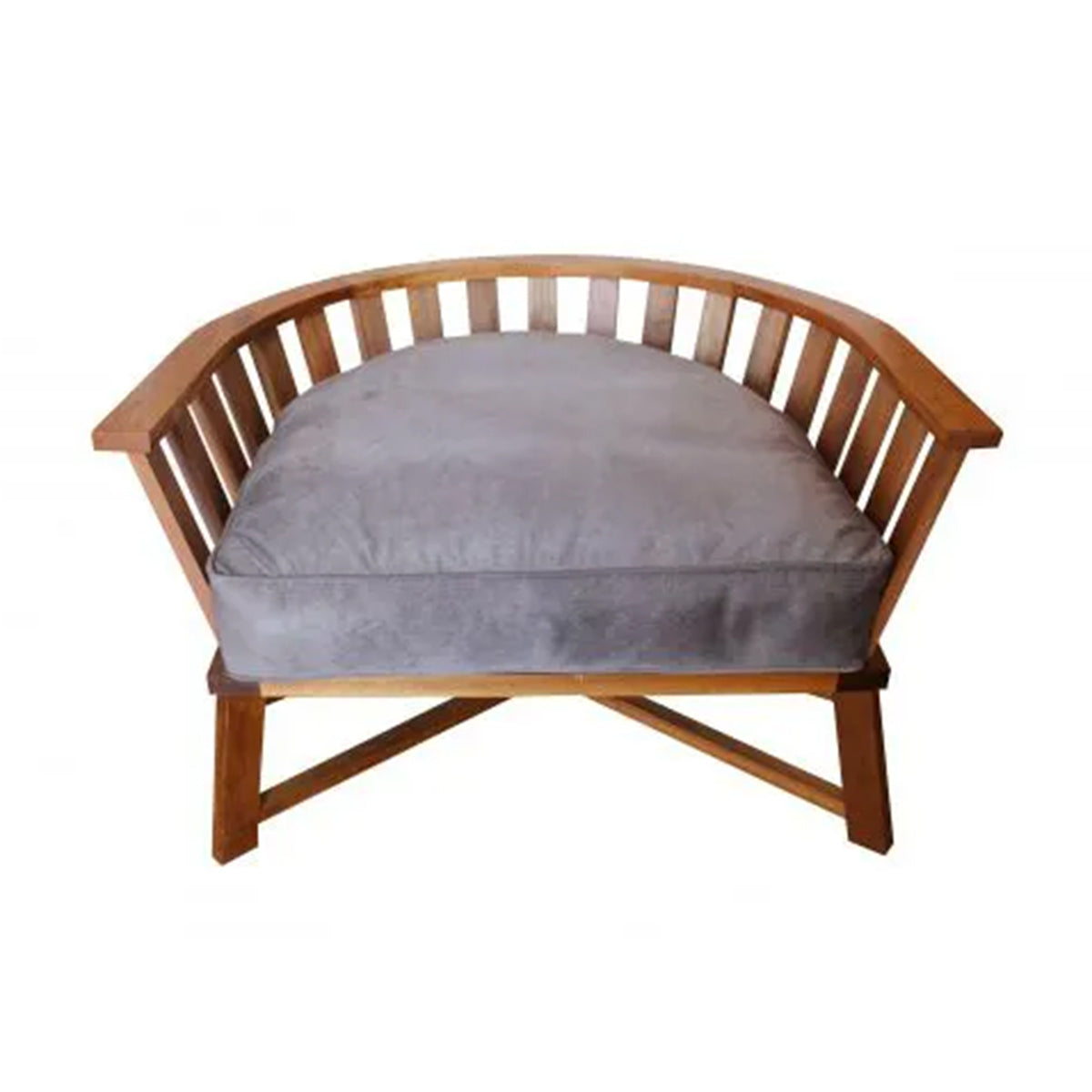 Poltrona Sofá De Madeira Maciça Demolição Com Futon Incluso E Almofadas