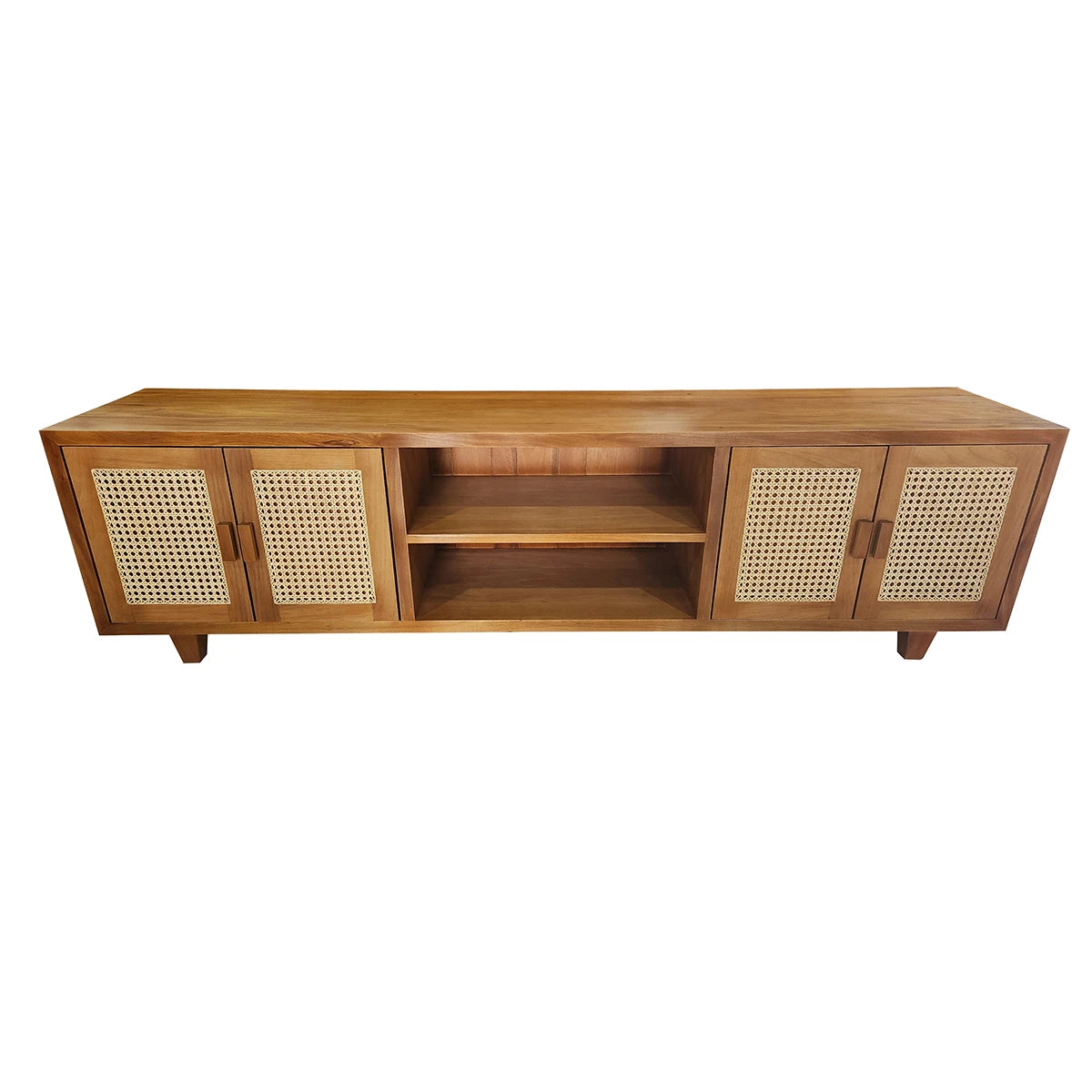 Rack De Madeira Maciça Gávea Com Palhinha Indiana Natural