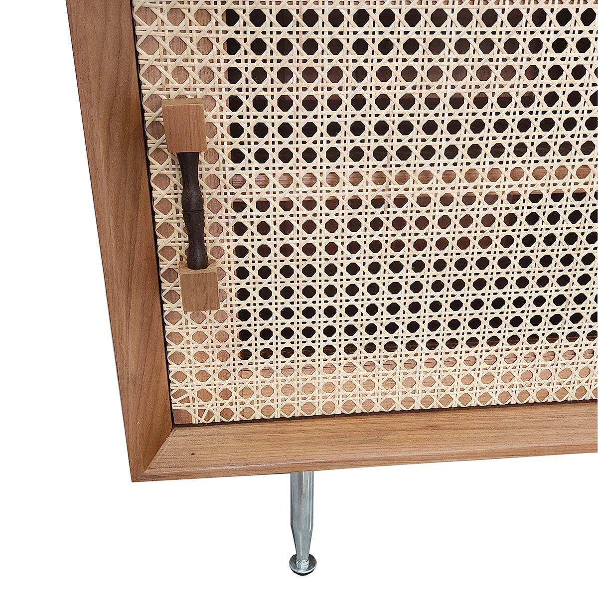 Rack de Madeira Maciça Demolição Perdizes Com Pés Em Aço Inox