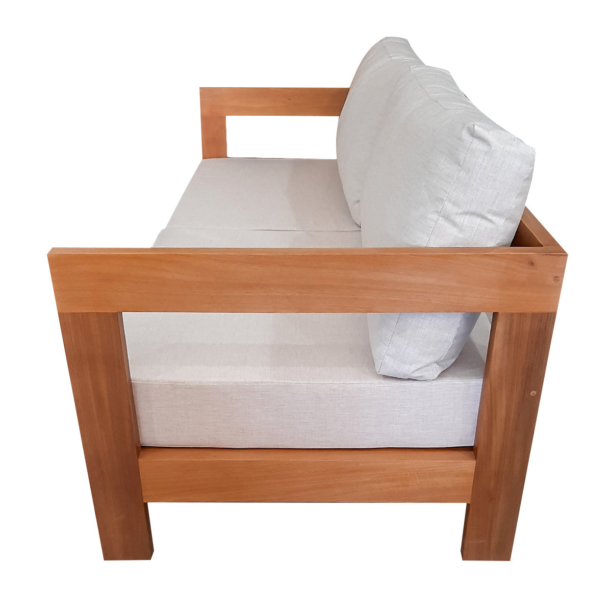 Sofá De Madeira Maciça Demolição Itaipava Com Futons Para Assento E Encosto