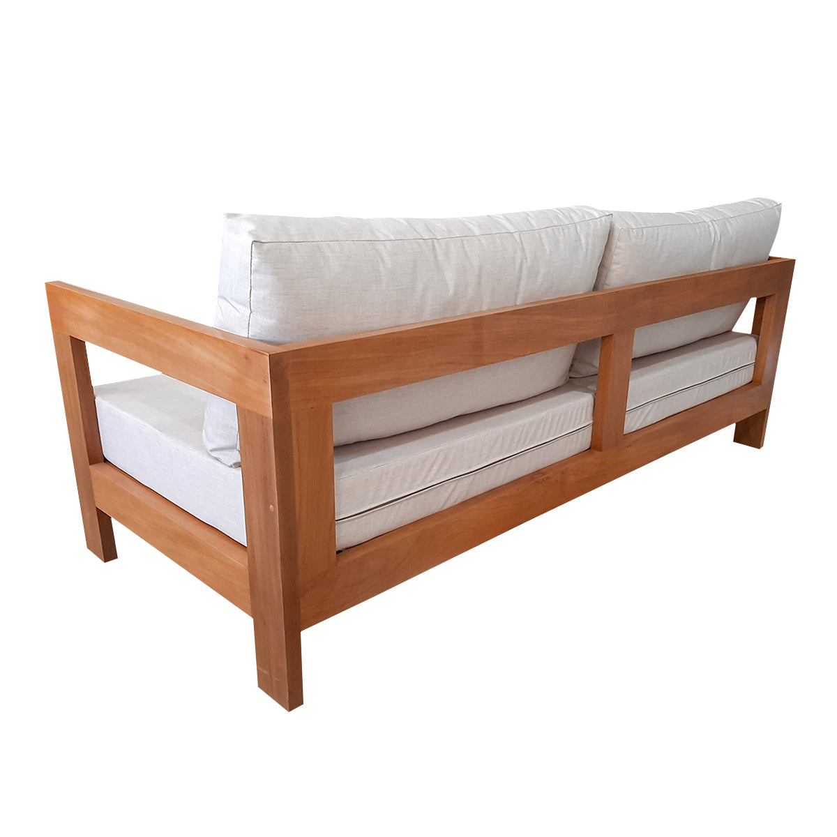 Sofá De Madeira Maciça Demolição Itaipava Com Futons Para Assento E Encosto