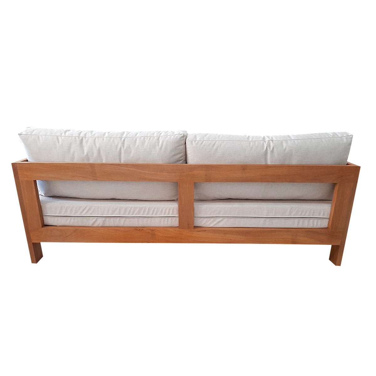 Sofá De Madeira Maciça Demolição Itaipava Com Futons Para Assento E Encosto