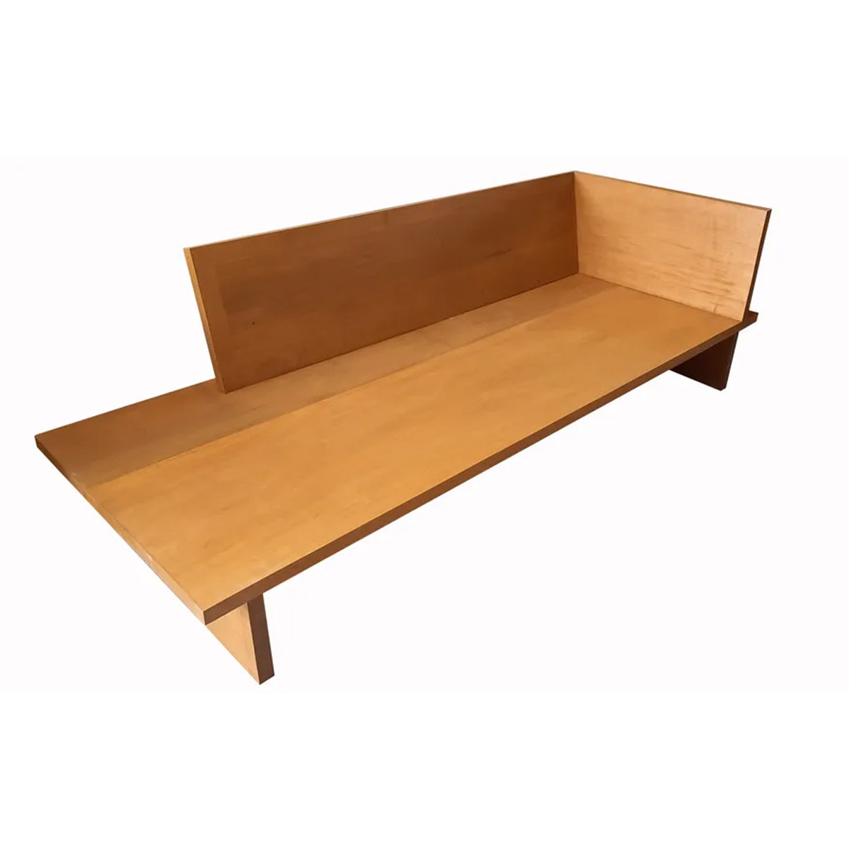 Sofá De Madeira Maciça Demolição Recreio Com Extensão De Mesa Lateral