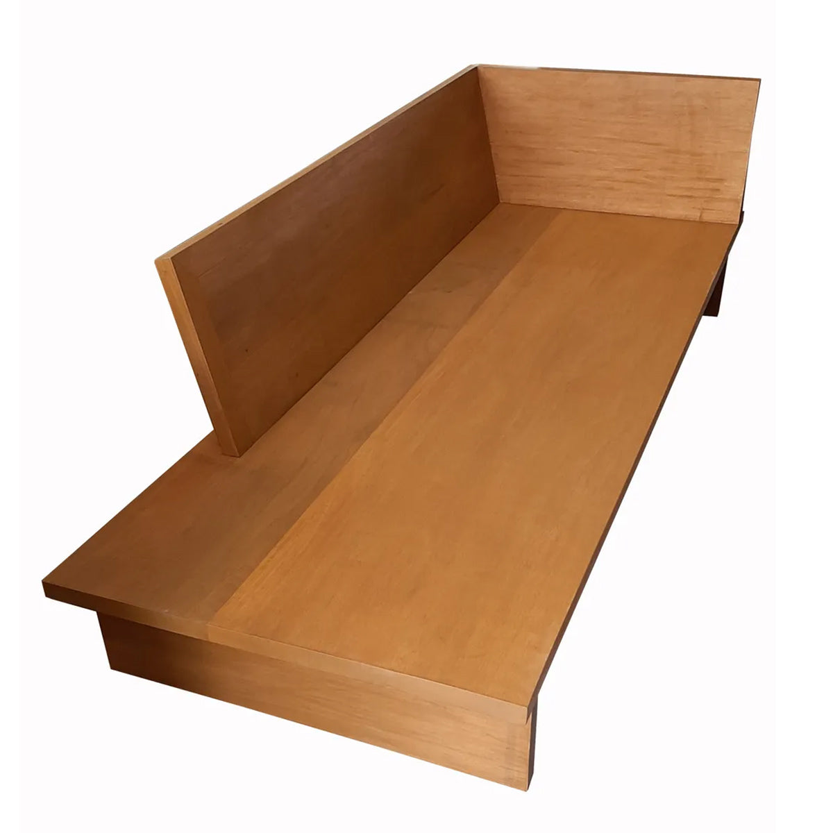 Sofá De Madeira Maciça Demolição Recreio Com Extensão De Mesa Lateral