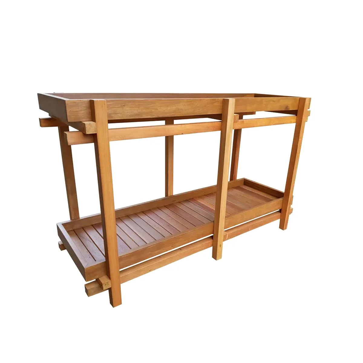 Aparador De Madeira Maciça Demolição Camboriú Com Uma Prateleira Baixa - Marcenaria Bicho do Mato