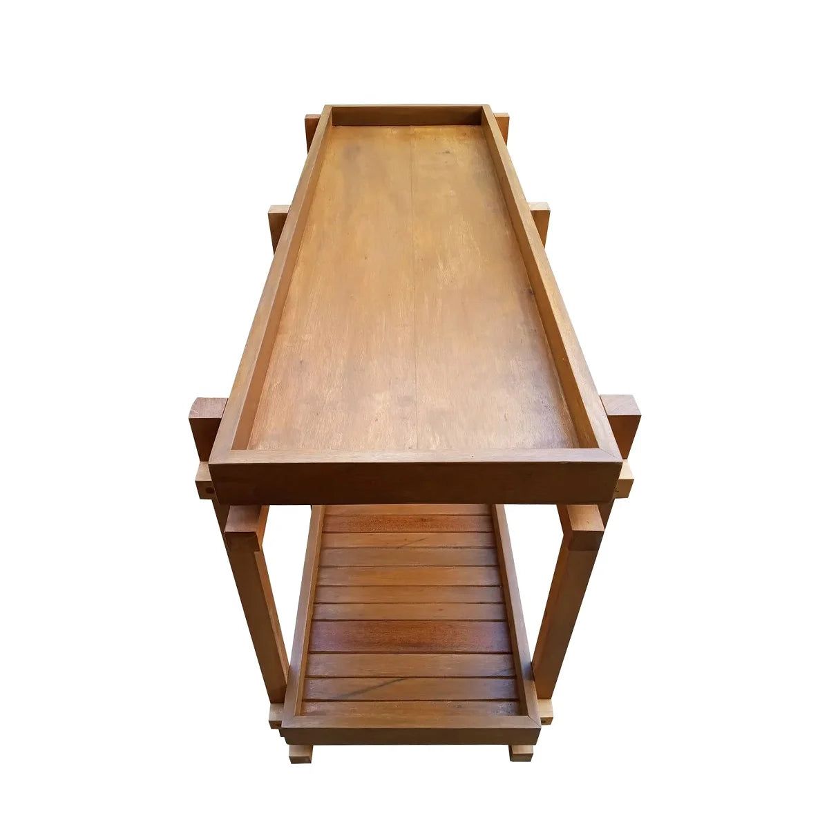 Aparador De Madeira Maciça Demolição Camboriú Com Uma Prateleira Baixa - Marcenaria Bicho do Mato