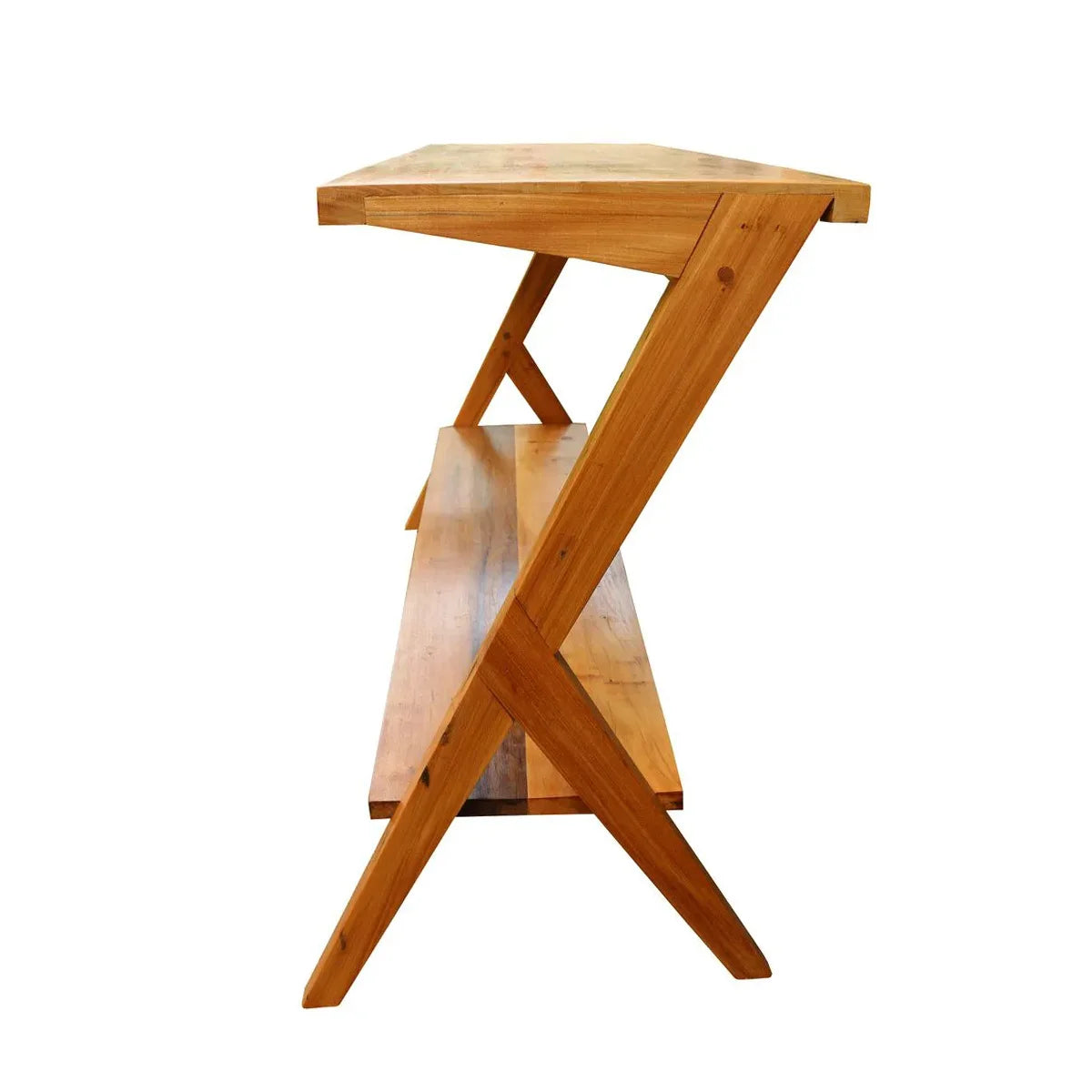 Aparador De Madeira Maciça Demolição Gaivota Com Uma Prateleira Baixa - Marcenaria Bicho do Mato