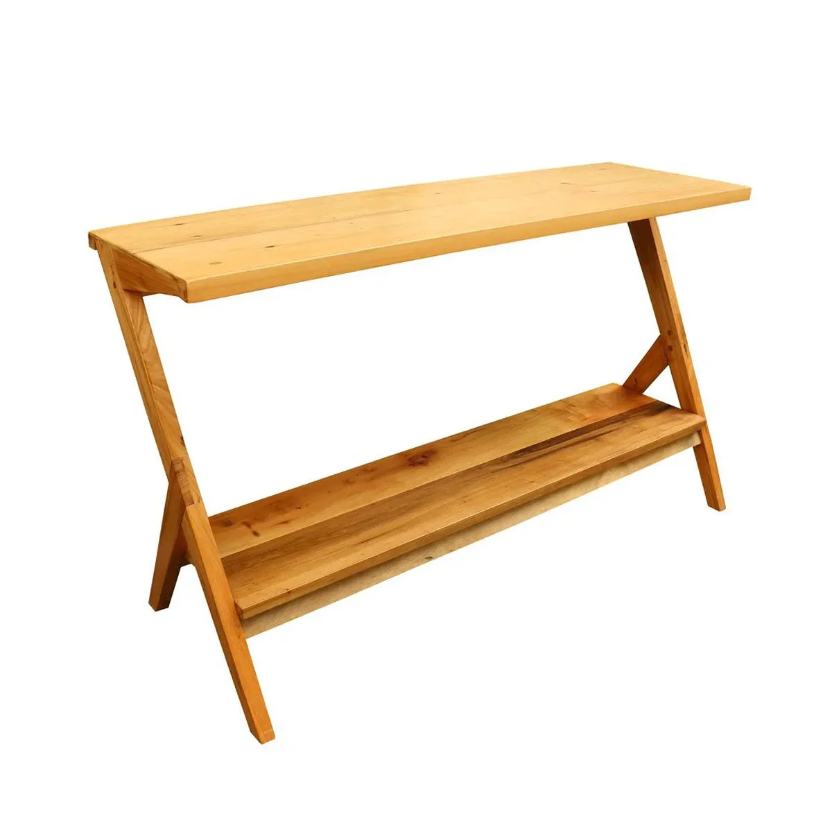 Aparador De Madeira Maciça Demolição Gaivota Com Uma Prateleira Baixa - Marcenaria Bicho do Mato