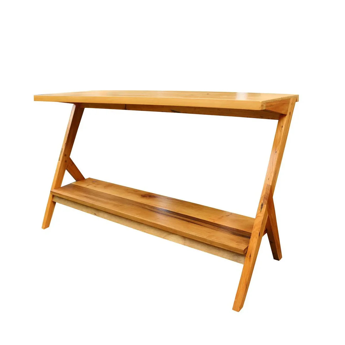 Aparador De Madeira Maciça Demolição Gaivota Com Uma Prateleira Baixa - Marcenaria Bicho do Mato