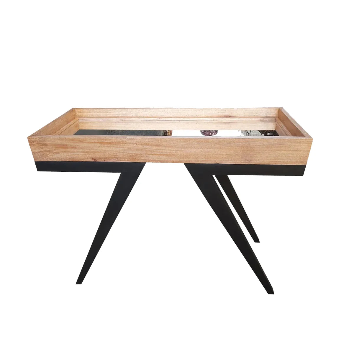 Aparador de Madeira Maciça Demolição Serro Com Fundo Espelhado - Marcenaria Bicho do Mato