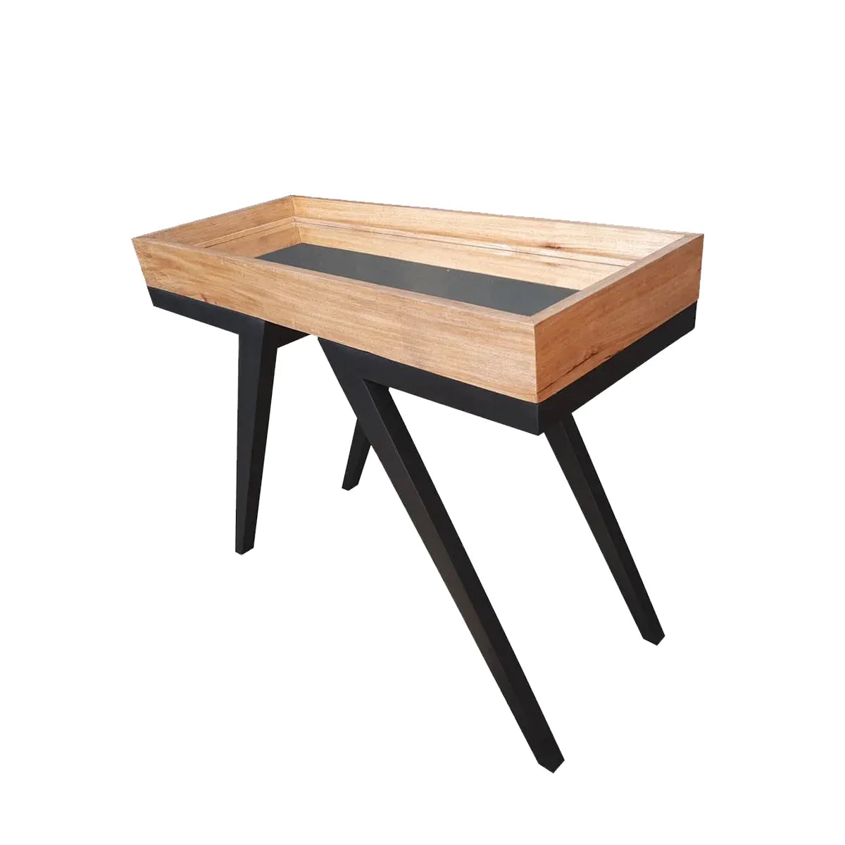 Aparador de Madeira Maciça Demolição Serro Com Fundo Espelhado - Marcenaria Bicho do Mato