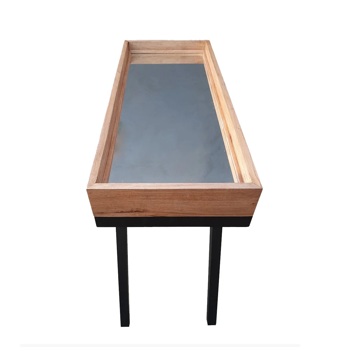 Aparador de Madeira Maciça Demolição Serro Com Fundo Espelhado - Marcenaria Bicho do Mato