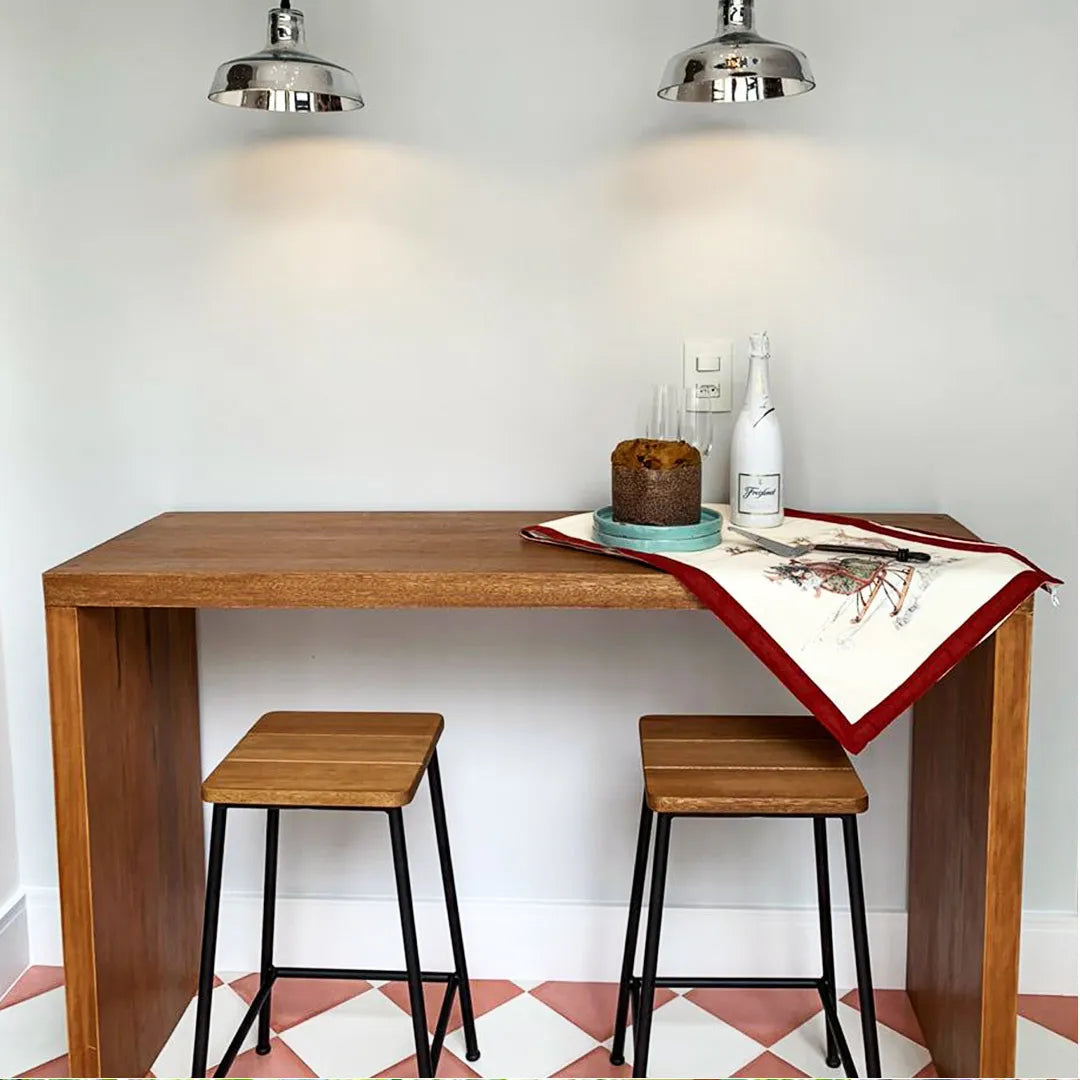 Aparador De Madeira Maciça Demolição Fortaleza Em Formato U