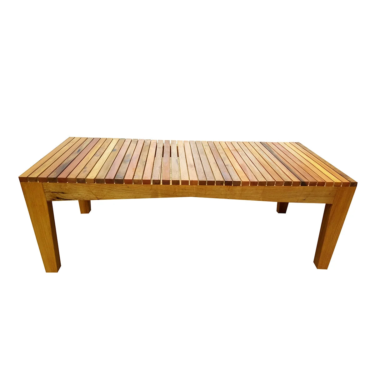 Banco De Madeira Maciça Demolição Itacaré Com Assento em Ripas Maciças - Marcenaria Bicho do Mato