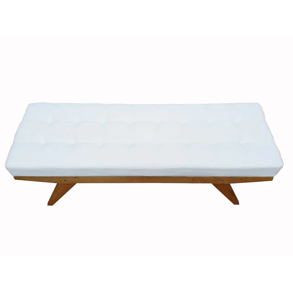 Banco De Madeira Maciça Demolição Duna Com Estofado Fixo - Marcenaria Bicho do Mato