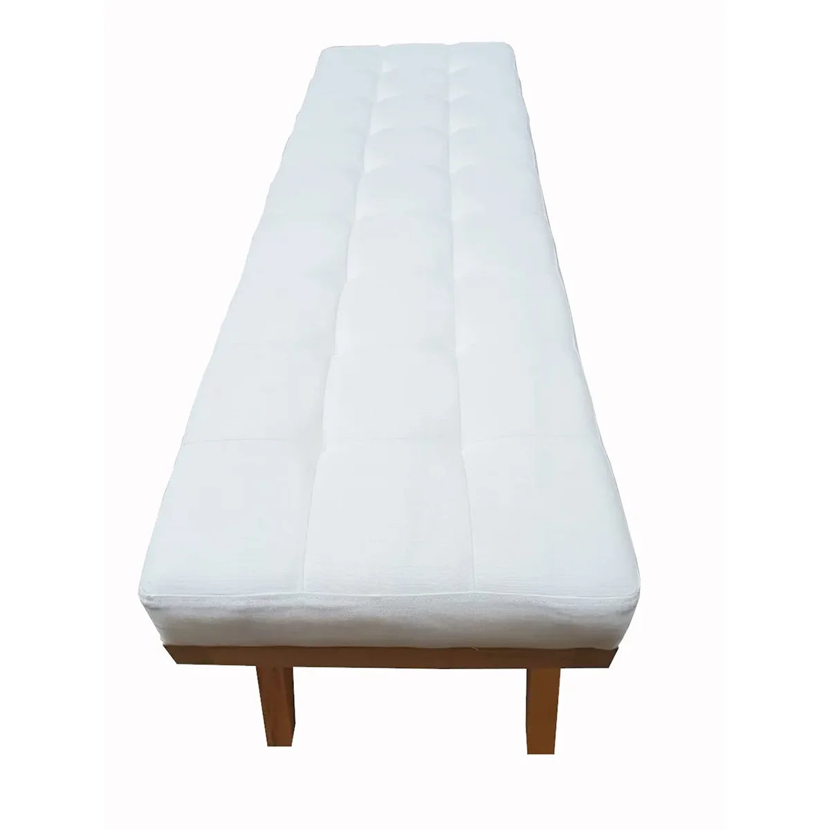 Banco De Madeira Maciça Demolição Duna Com Estofado Fixo - Marcenaria Bicho do Mato