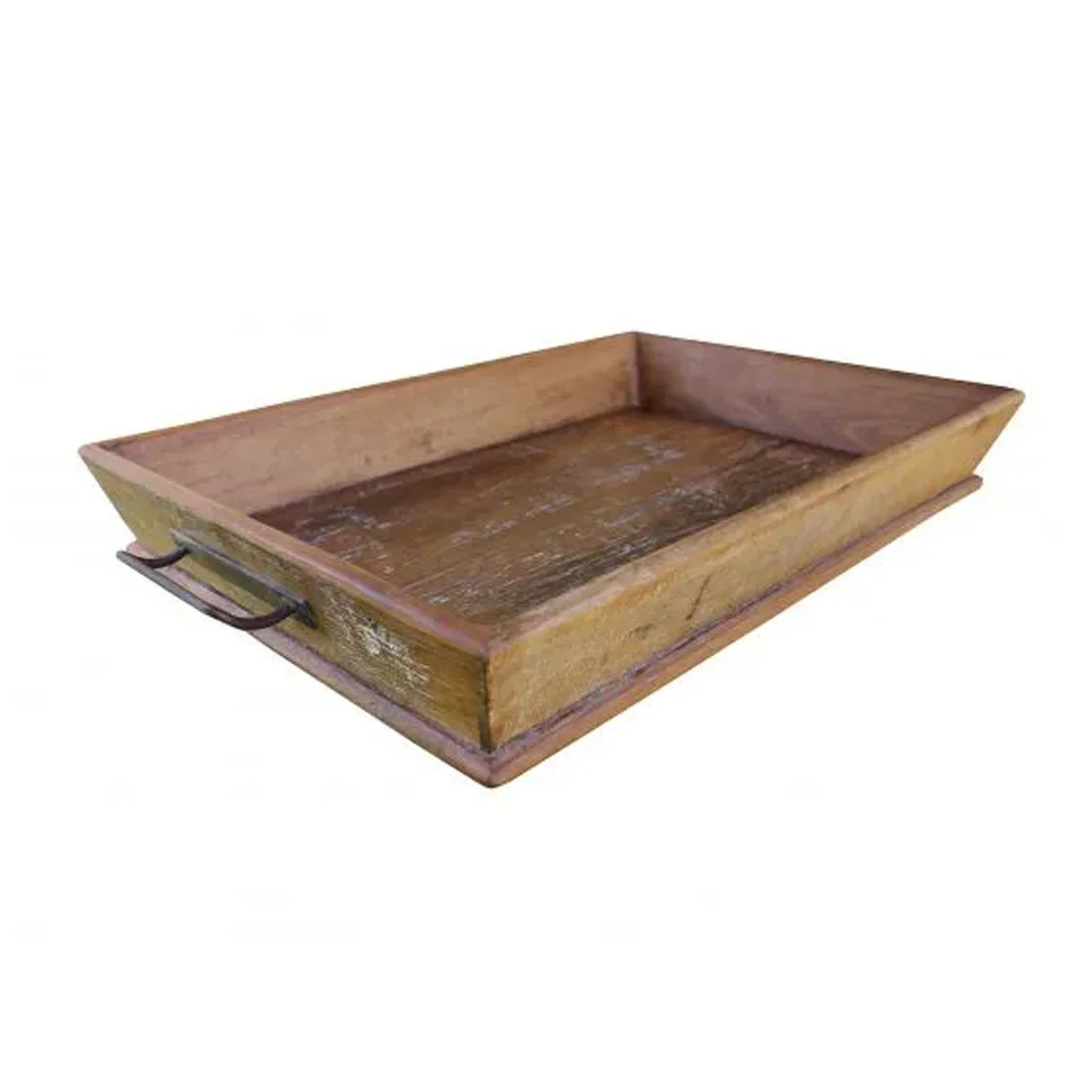 Bandeja De Madeira Maciça Demolição Mineira Com Acabamento Rústico