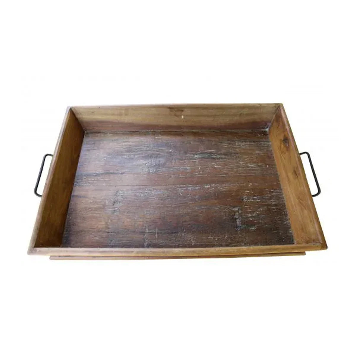 Bandeja De Madeira Maciça Demolição Mineira Com Acabamento Rústico
