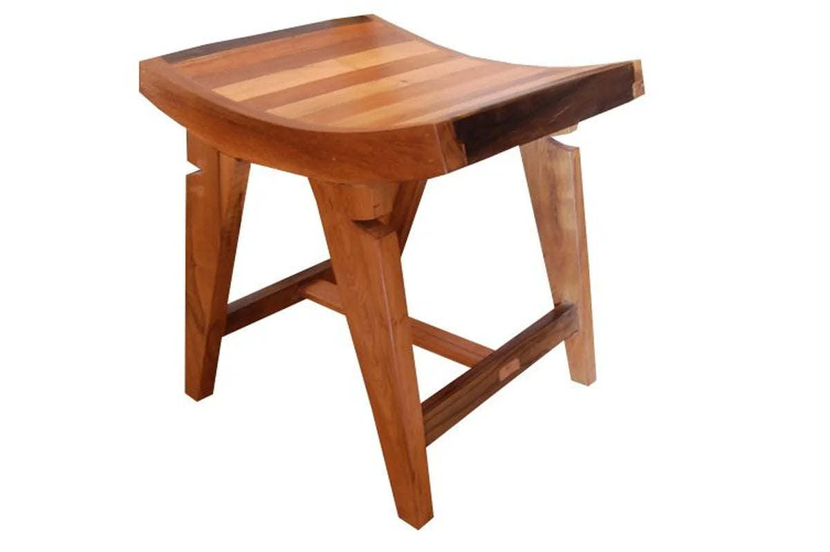 Banquinho De Madeira Maciça Demolição Cavalete