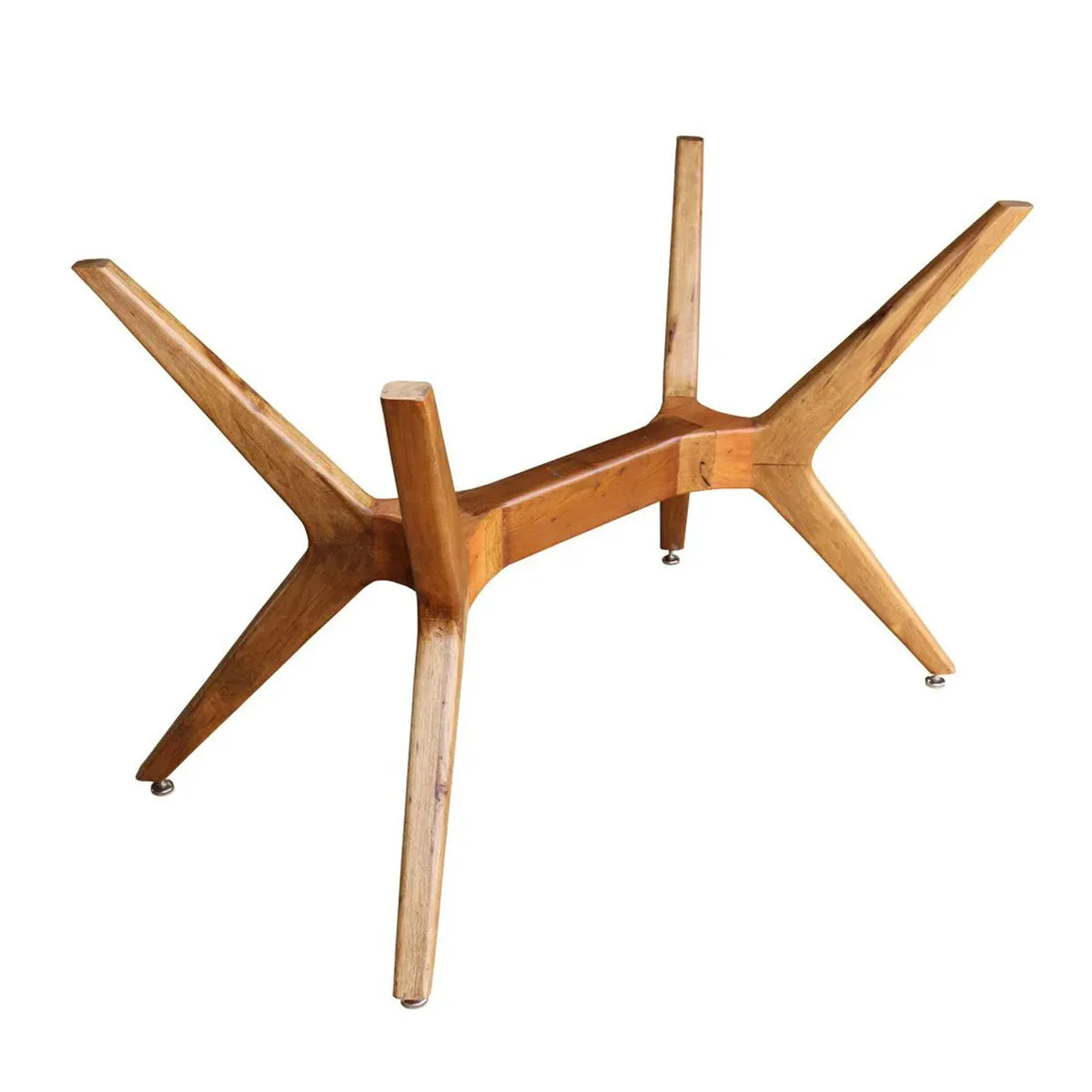 Base De Mesa de Jantar De Madeira Maciça Demolição Retangular Praia do Forte - Marcenaria Bicho do Mato