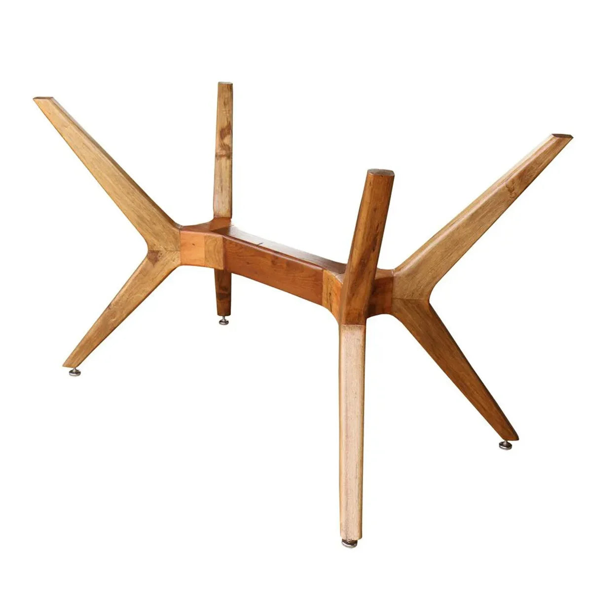 Base De Mesa de Jantar De Madeira Maciça Demolição Retangular Praia do Forte - Marcenaria Bicho do Mato