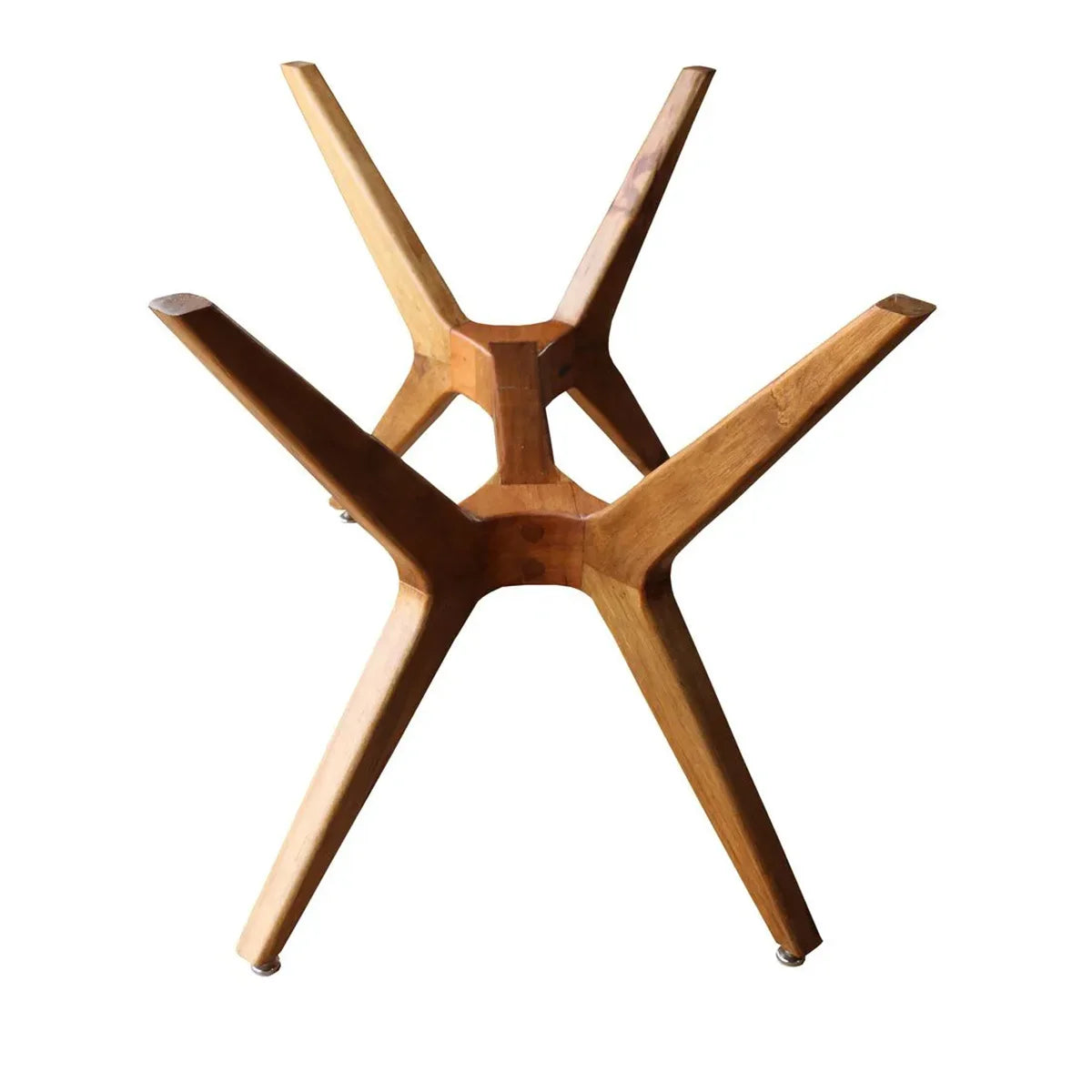 Base De Mesa de Jantar De Madeira Maciça Demolição Retangular Praia do Forte - Marcenaria Bicho do Mato