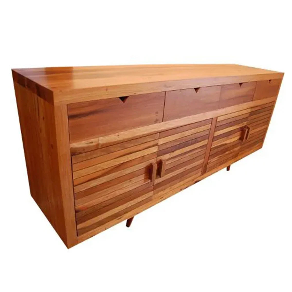 Buffet De Demolição Modelo Diamantina - 4 Portas e 04 Gavetas - Em Madeira Selecionada