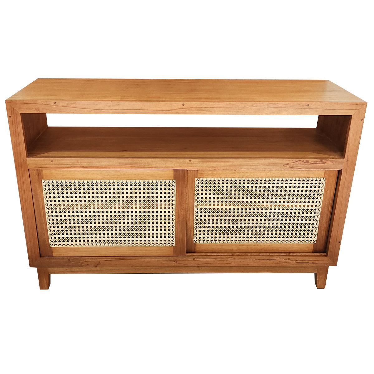 Buffet / Rack De Madeira Maciça Demolição Palhinha Com Duas Portas de Correr