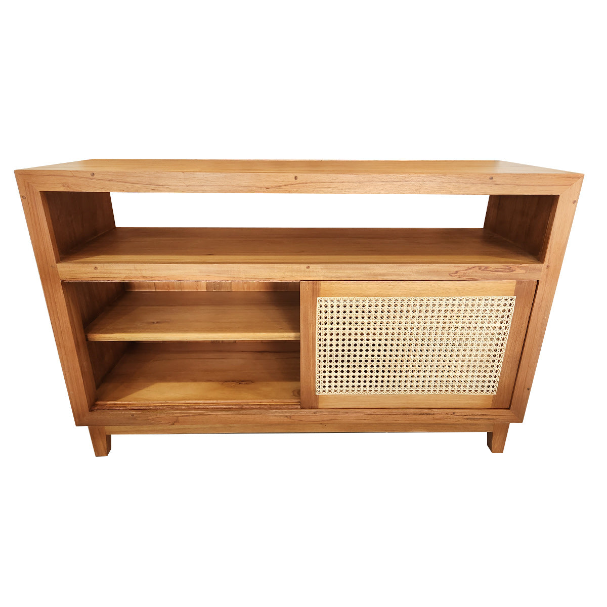 Buffet / Rack De Madeira Maciça Demolição Palhinha Com Duas Portas de Correr