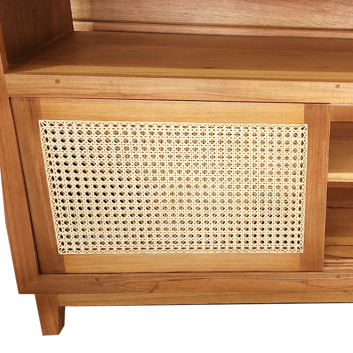 Buffet / Rack De Madeira Maciça Demolição Palhinha Com Duas Portas de Correr